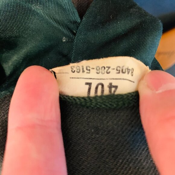 Vintage US Army WWII Jacket Authentic Military Coat Green USA Size 40 L WW2 - Picture 3 of 11